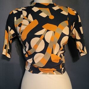 Farm Rio Abstract Patterned Women's Top Medium